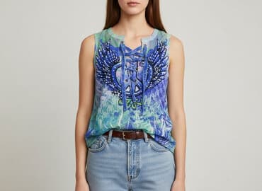 bluzka tupac pull and bear: Bluzka damska, rozmiar S — 1