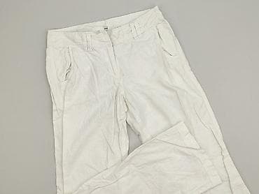 lniany: H&M, Spodnie materiałowe damskie, rozmiar S — 1