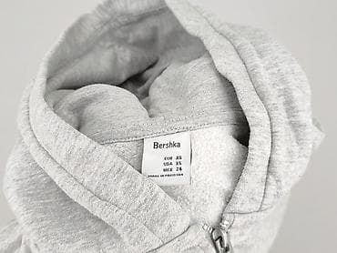 szara bluza pull and bear: Bershka, Bluza z kapturem damska, rozmiar XS — 4