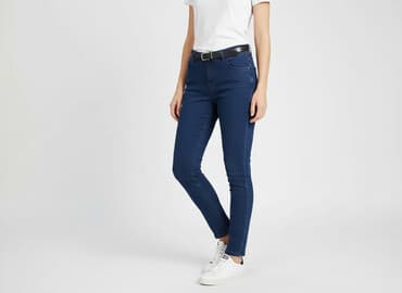 jeansy damskie granatowe: Flame, Jeansy damskie, rozmiar S — 6