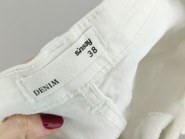 biale szerokie jeansy: Sinsay, Jeansy damskie, rozmiar M — 4