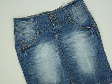 spódniczka dżinsowe z wysokim stanem: Spódnica damska, rozmiar L — 1