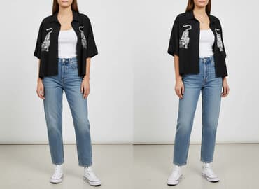 bershka bambi t shirty: Bershka, Koszula damska, rozmiar S — 1