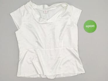 satynowy top pod marynarkę: Bluzka damska, rozmiar 3XL — 2