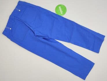 jeansy plus size wysoki stan: Spodnie damskie, S — 3