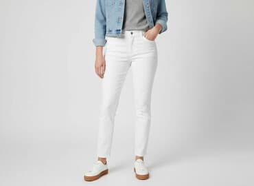 dżinsy białe: Jeans for women, size S — 1