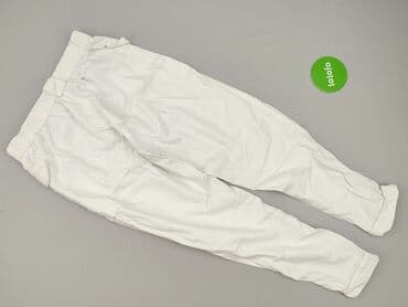 białe cargo bershka: Spodnie cargo damskie, rozmiar L — 3