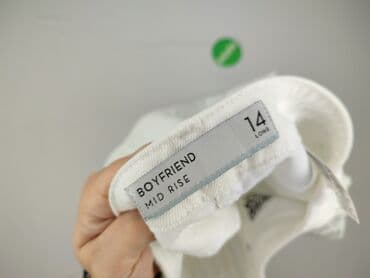 białe jeansy z wysokim stanem: Next, Jeansy damskie, rozmiar XL — 4