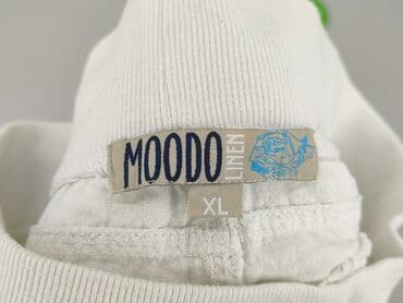 joggery lniane damskie: Moodo, Spodnie 3/4 damskie, rozmiar XL — 4