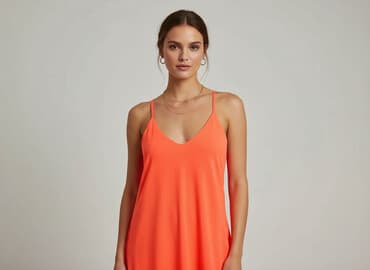 sukienki pomarańczowa na wesele: River Island, Sukienka damska, rozmiar S — 6