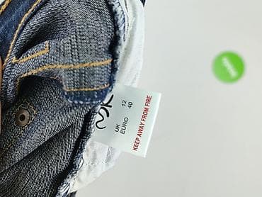 cuffed jeans: Spodnie 3/4 damskie, rozmiar L — 4