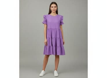 sukienki fioletowa na wesele: Sukienka damska, rozmiar S — 5