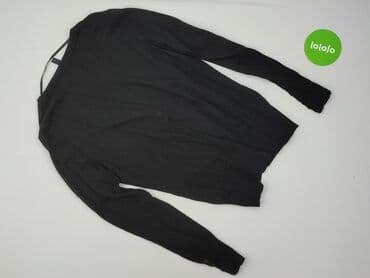 sweter z dekoltem v: Flame, Kardigan damski, L — 3