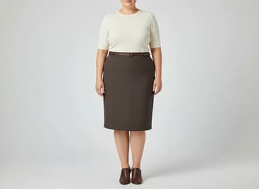 spódnice sliczna spódniczka ołówkowe midi zamek 4 kolory: Spódnica damska, rozmiar 4XL — 1