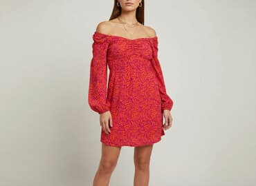 sinsay pomarańczowa sukienka: Sinsay, Sukienka damska, rozmiar M — 1