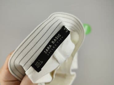 spodnie woskowane zalando: Zara, Spodnie materiałowe damskie, rozmiar L — 4