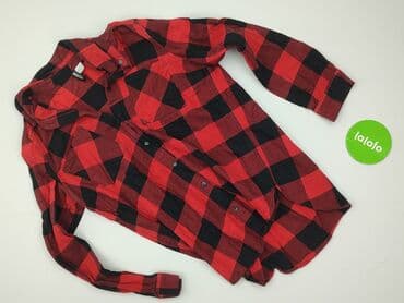 koszula w kratę damska czerwona: H&M Divided, Koszula damska, rozmiar S — 2