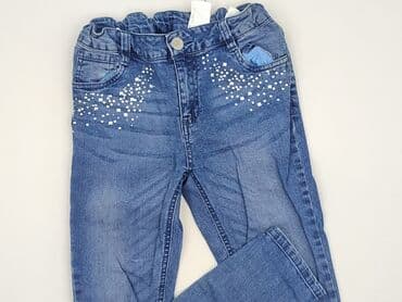 Jeansowe: Spodnie jeansowe, H&M, 11 lat, 146, stan - Idealny