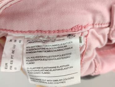 różowe szorty jeansowe damskie: Yessica, Spodnie 3/4 damskie, rozmiar S — 6