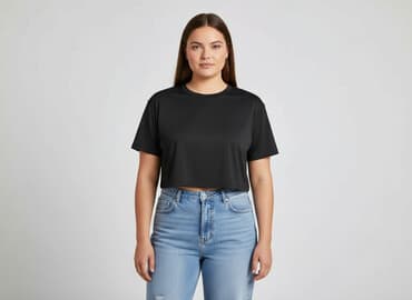 shein czarne bluzki: Shein, Top damski, rozmiar XL — 6