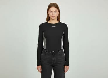 shein czarne bluzki: Shein, Bluzka damska, rozmiar L — 6