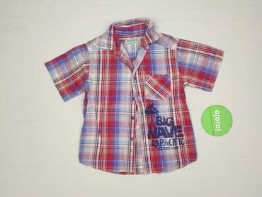 zara koszula z bambusem: Shirt 4-5 years, condition - Perfect, pattern - Cell, color - Red — 2