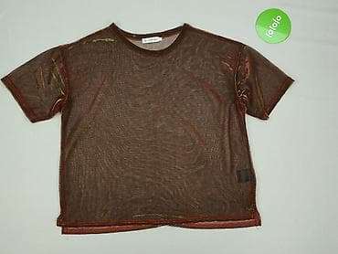 brokatowe topy: T-shirt damski, rozmiar M — 2