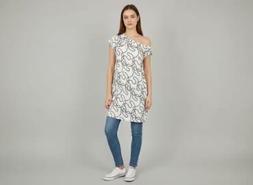 sukienki na jedno ramię: Sukienka damska, rozmiar S — 1