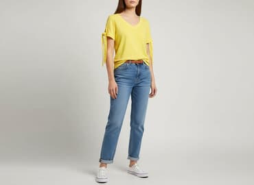 koszulka na ramiączkach jedwabna: T-shirt damski, rozmiar S — 6