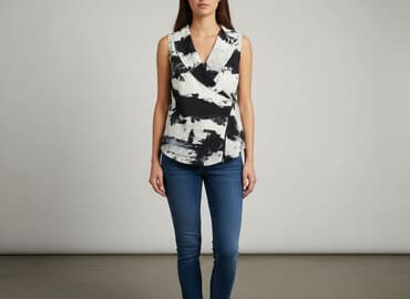 bluzki koszulowe czarne: Warehouse, Bluzka damska, rozmiar L — 7