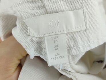 biale buty skarpetkowe: H&M, Spodnie materiałowe damskie, rozmiar M — 4