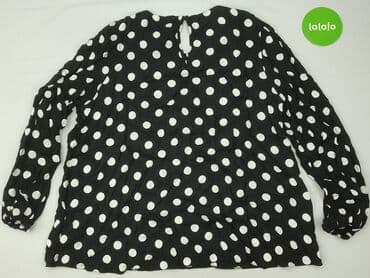czarne bluzki w biale grochy: Bluzka damska, 3XL — 3