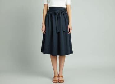 spódniczka alex biało niebieska: Yessica, Spódnica damska, rozmiar S — 7