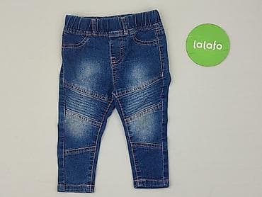 stringi bezszwowe h: Spodnie jeansowe, 9-12 miesięcy, stan - Idealny — 2