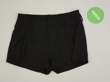 eleganckie czarne krótkie spodenki damskie: Amisu, Szorty damskie, rozmiar M — 2