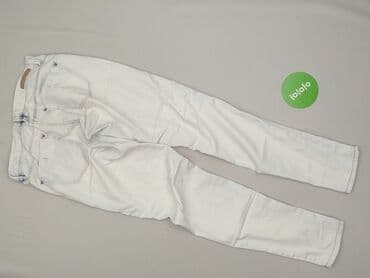 biale szerokie jeansy: Denim Collection, Jeansy dla mężczyzn, rozmiar S — 3