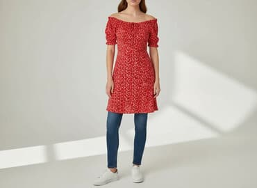 cropp sukienka czerwona: Cropp, Sukienka damska, rozmiar S — 6