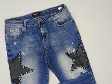 jeans with red stars: Jeans for women, size One size — 1