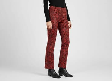 czerwone spodnie z wysokim stanem zara: Zara, Брюки жіночі, розмір S — 1