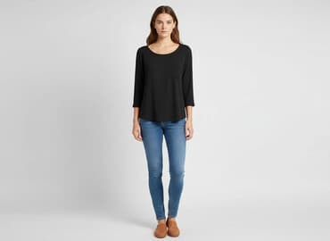 bluzka barbie h m: H&M Basic, Bluzka damska, rozmiar S — 7