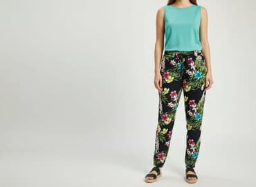 spodnie serduszka by o la la czarne: Calliope, Spodnie materiałowe damskie, rozmiar M — 6