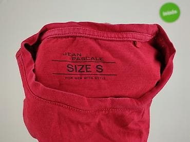 koszulka basic oversize: Jean Pascale, Koszulka dla mężczyzn, rozmiar S — 4