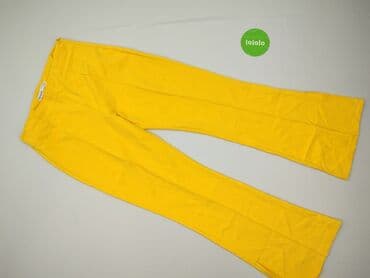 brązowe szerokie spodnie bershka: Bershka, Spodnie materiałowe damskie, rozmiar L — 2