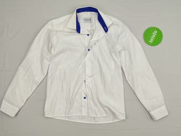 woskowane spodnie mango: Shirt 12 years, condition - Very good, pattern - Without pattern, color - White — 2