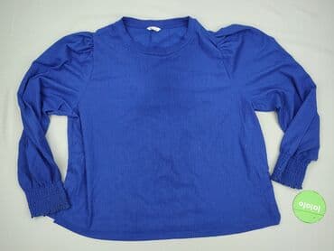 niebieski golf damski: Bluzka damska, rozmiar 3XL — 2