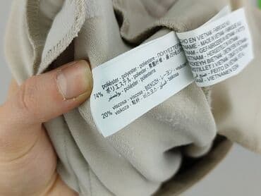 marynarka beżowa stradivarius: Zara, Spodnie materiałowe damskie, M — 5