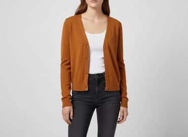 kamizelka damska krótka h m: H&M, Kardigan damski, rozmiar S — 7