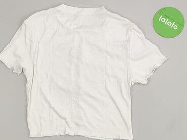 biała bluzka ze stójką damska: Bluzka damska, rozmiar S — 3