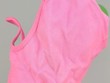 biustonosze 65c: Różowy top/bra sportowy dla kobiety - Model: krótki top na cienkich — 5