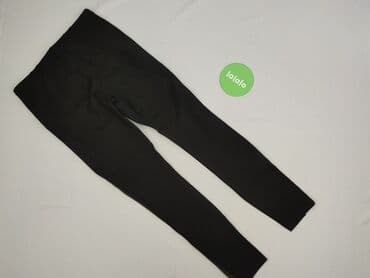 czarne legginsy sportowe z wysokim stanem: Zara, Legginsy Eleganckie damskie, rozmiar M — 3